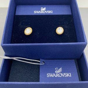Swarovski Crystal + Rose Gold Earrings (Like New)